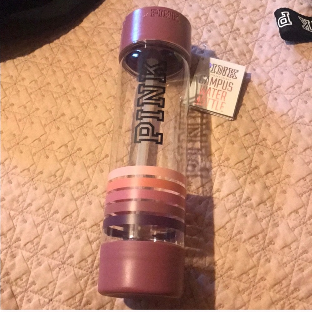 Pink campus water bottle